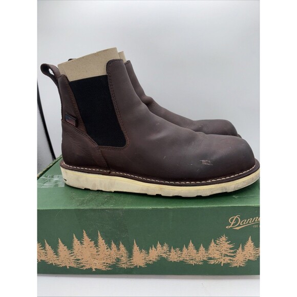 Danner Men's 6" Leather BullRun Chelsea Steel SafetyToe Work Boots Size 11EE USA - Picture 6 of 10